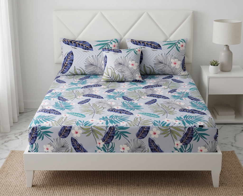 Waterproof Bedsheet Fitted printed set X00X07-13
