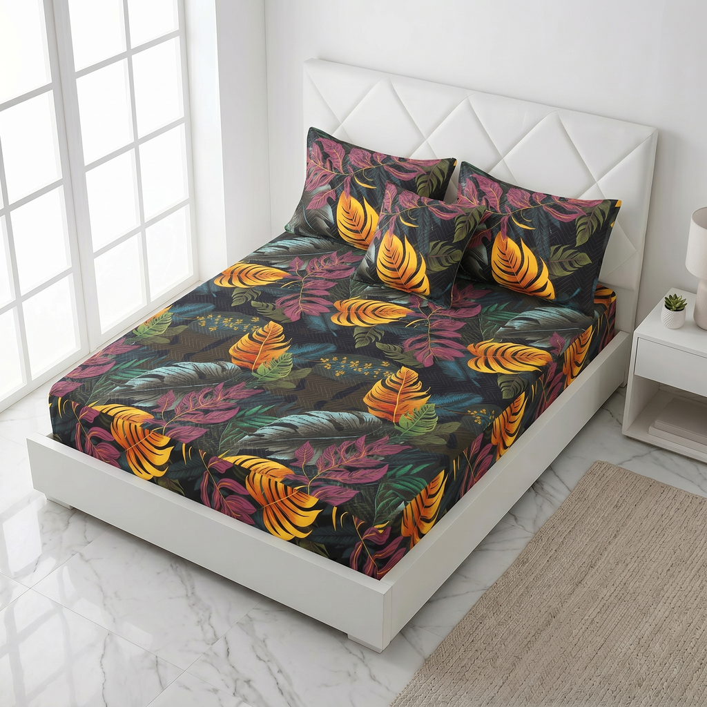 Waterproof Bedsheet Fitted printed set X00X07-21
