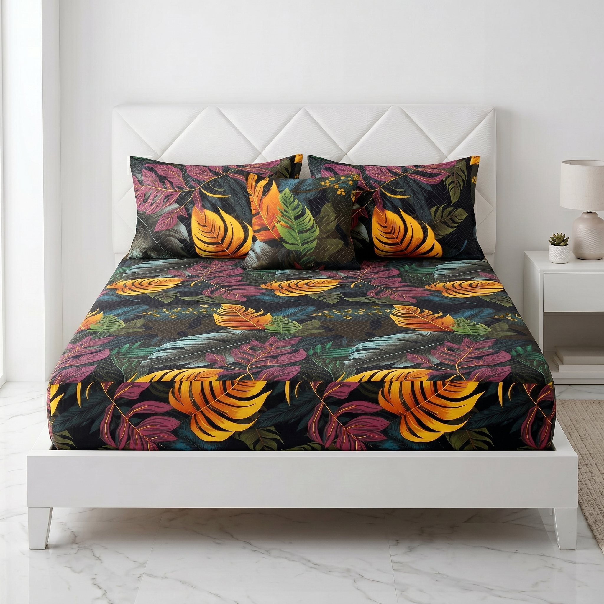 Waterproof Bedsheet Fitted printed set X00X07-21