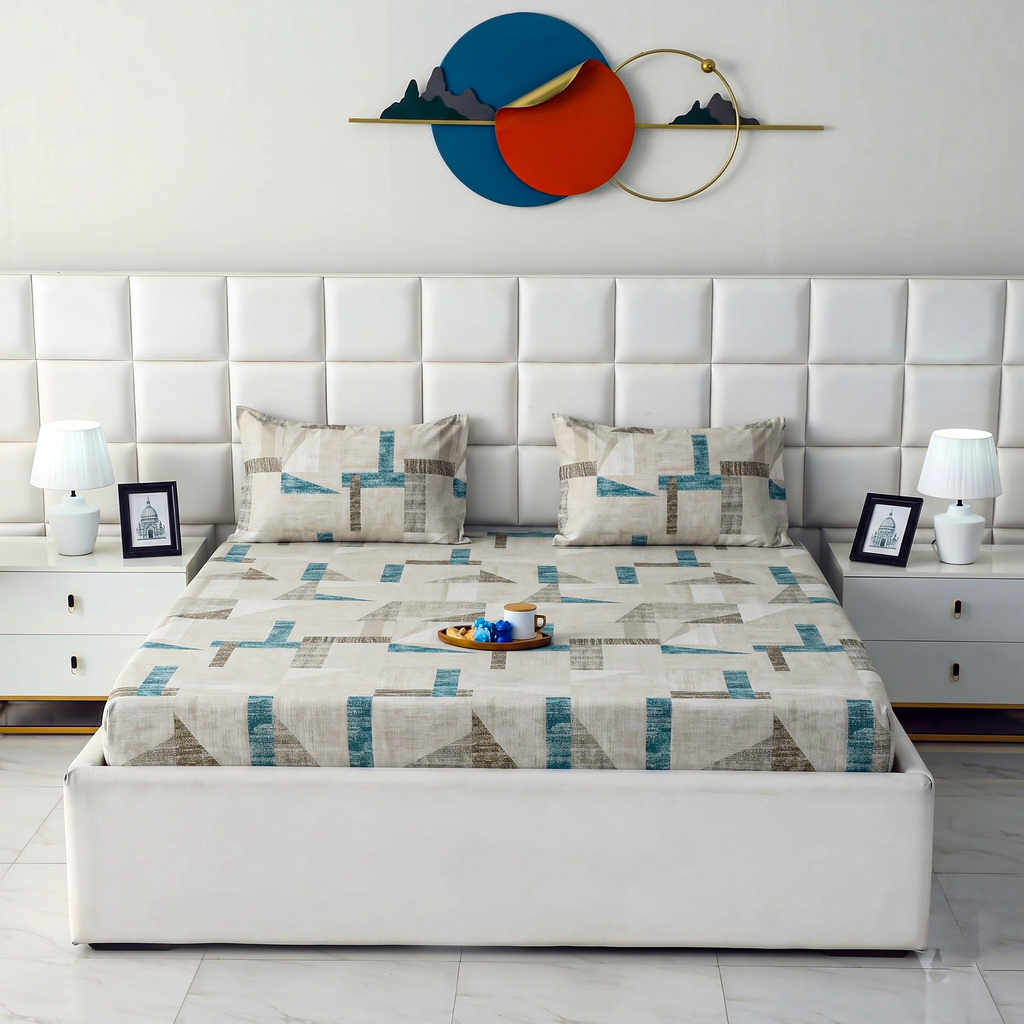 Printed Fitted Bedsheet X00X4-36