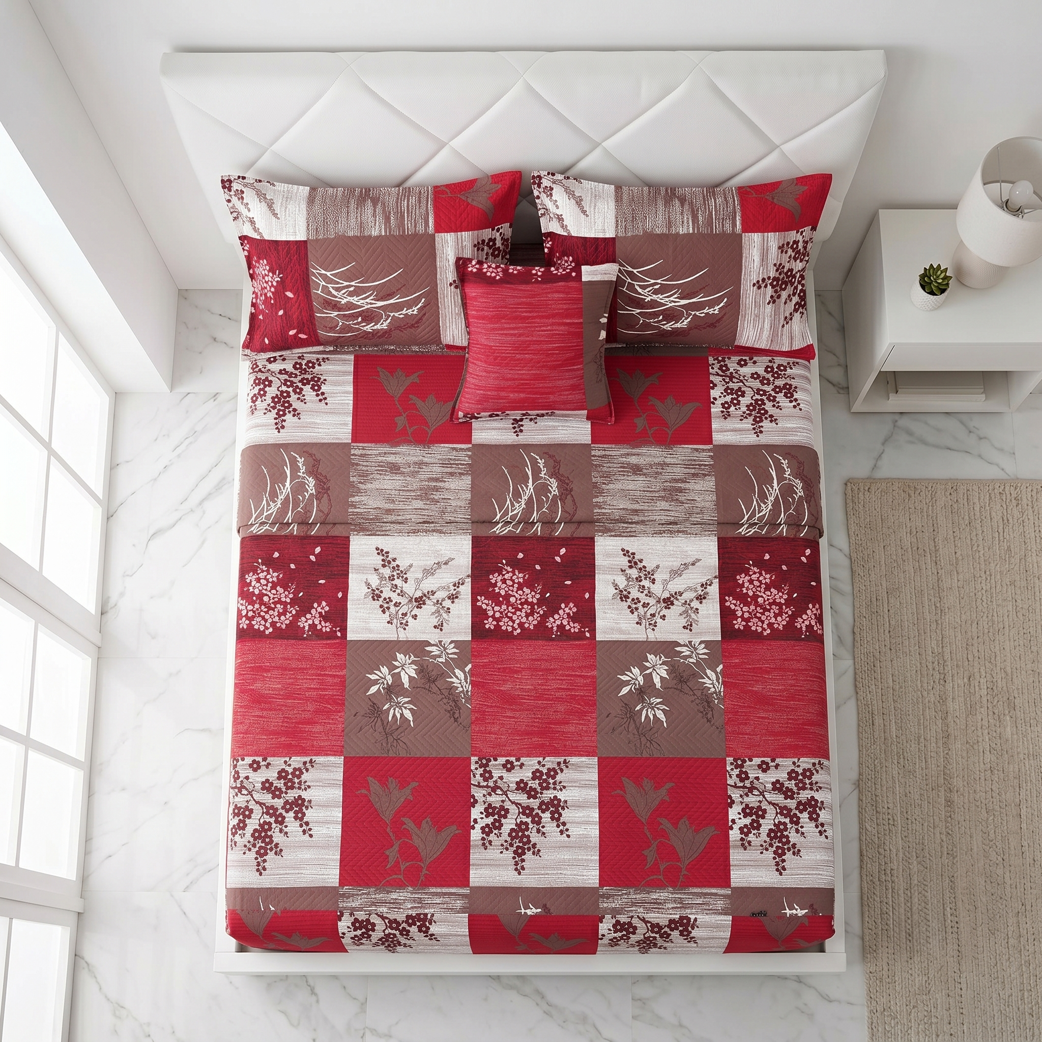 Waterproof Bedsheet Fitted printed set X00X07-16