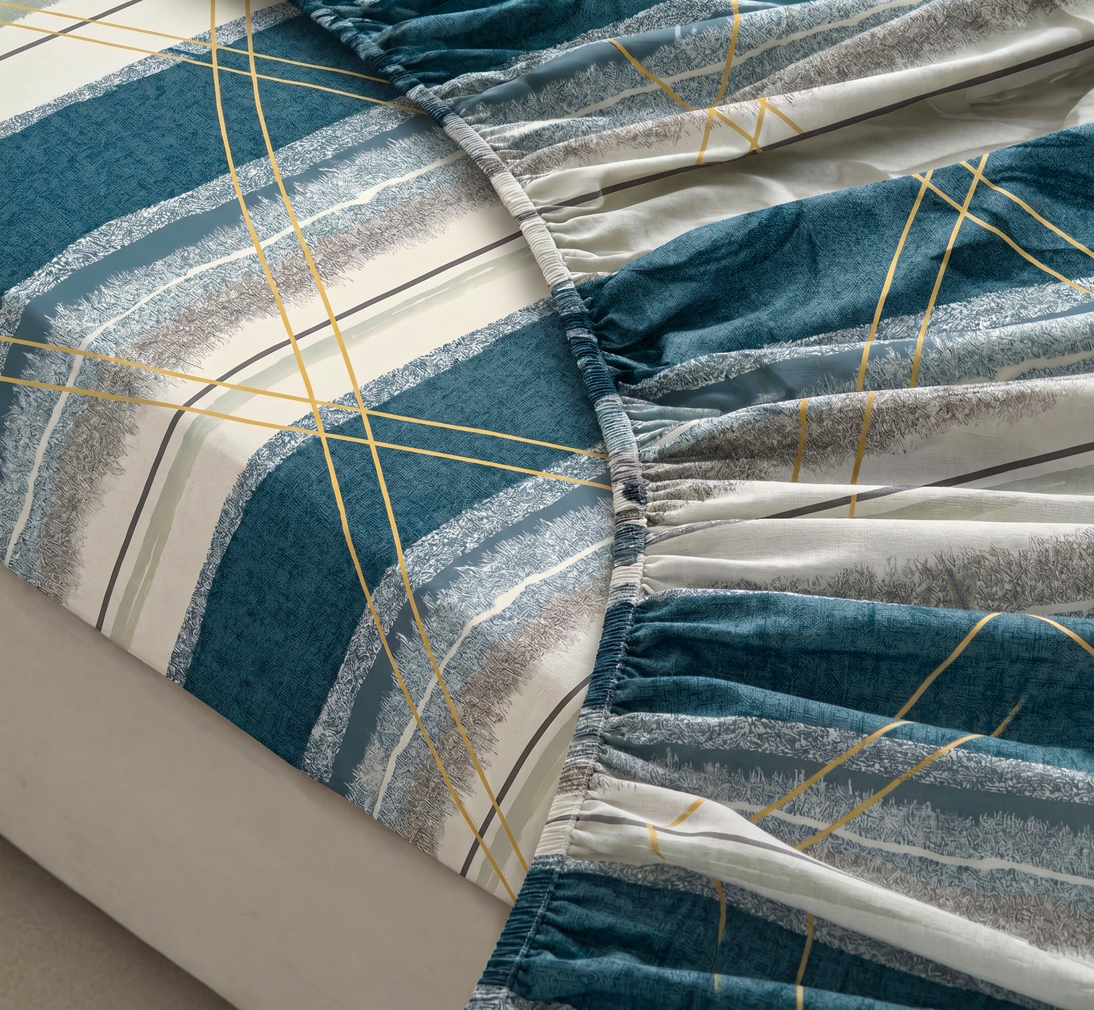 Printed Fitted Bedsheet X00X4-18