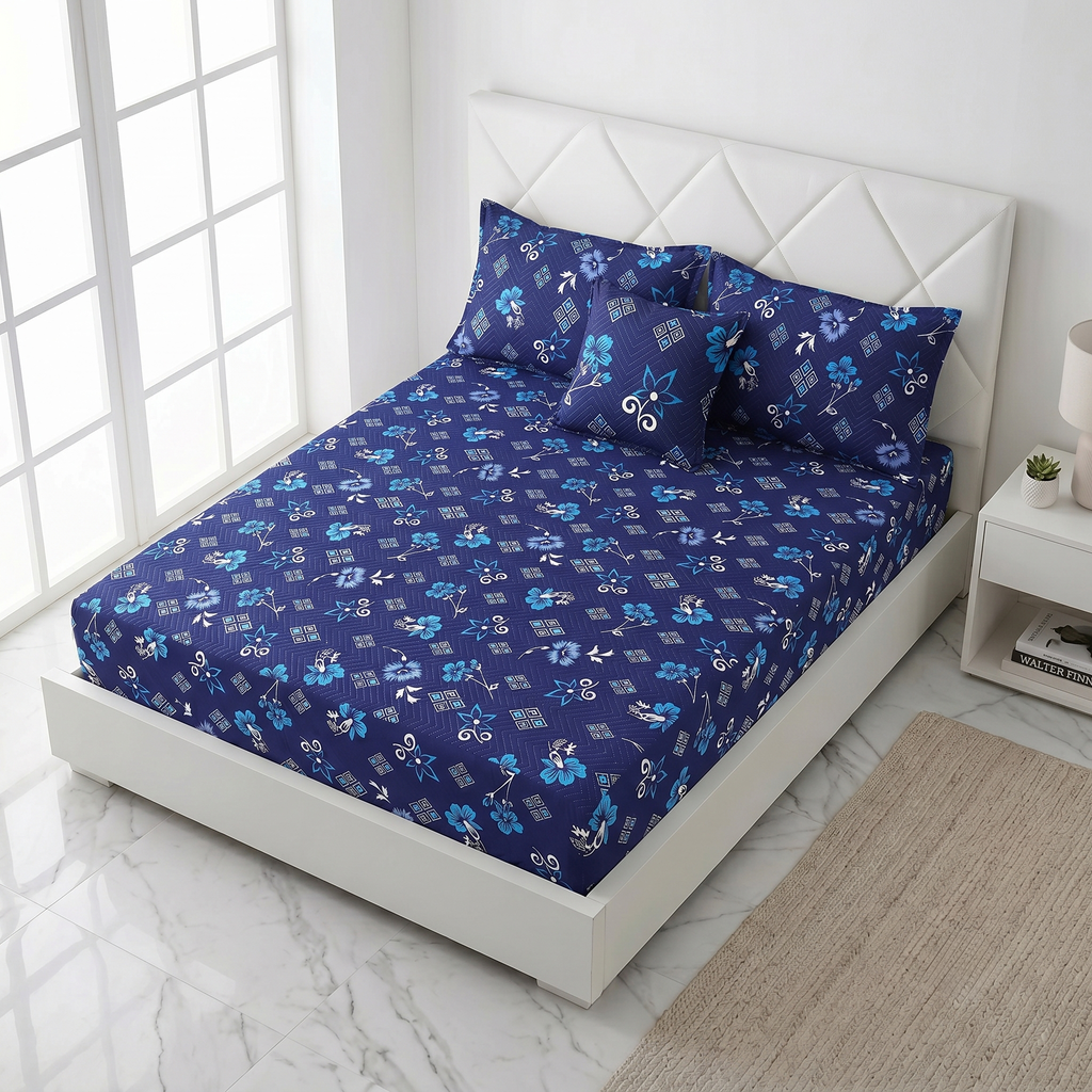 Waterproof Bedsheet Fitted printed set X00X07-19