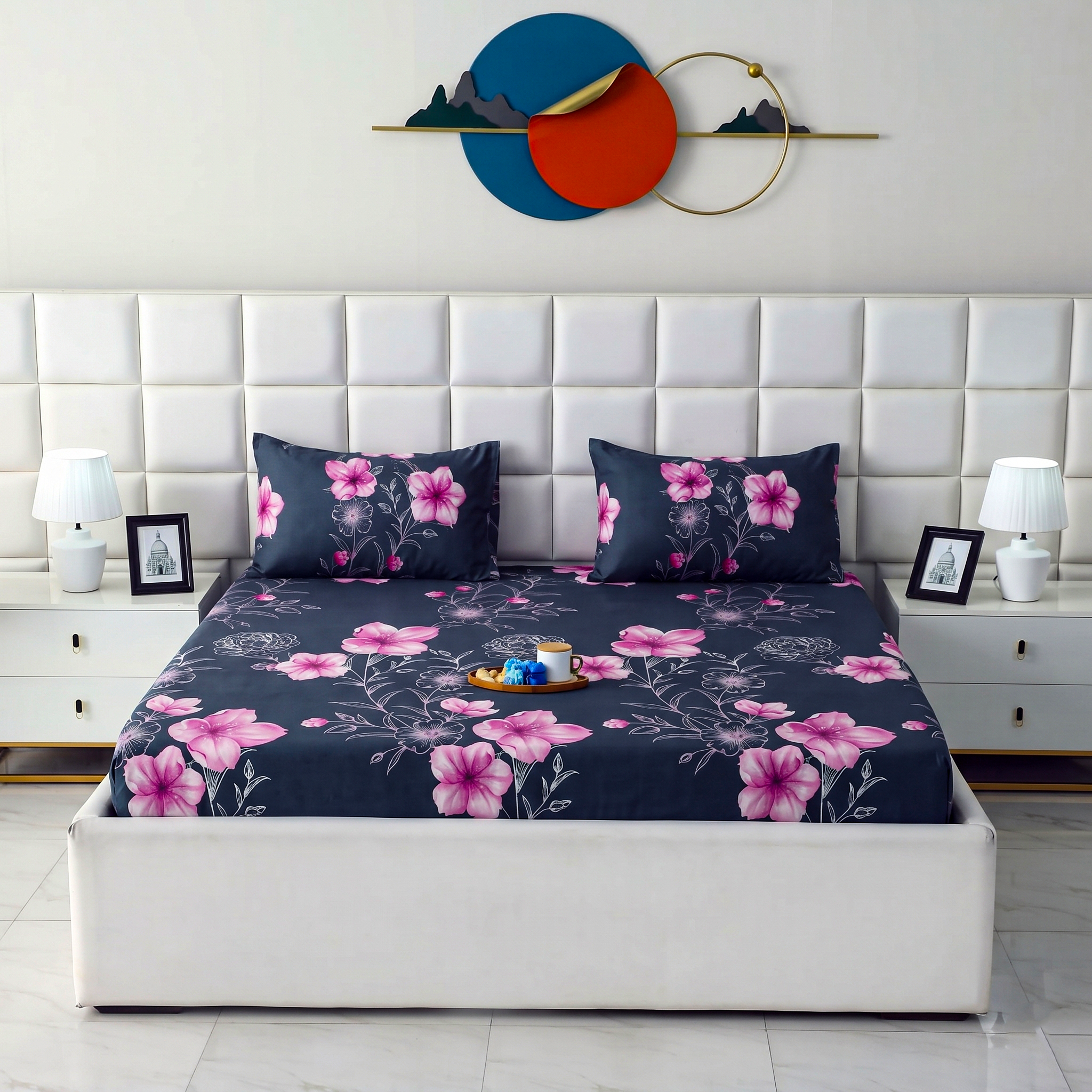 Printed Fitted Bedsheet X00X4-43
