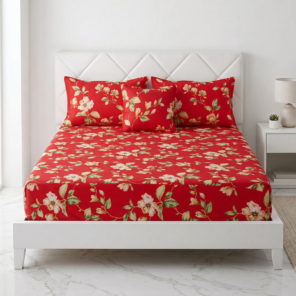 Waterproof Bedsheet Fitted printed set X00X07-15