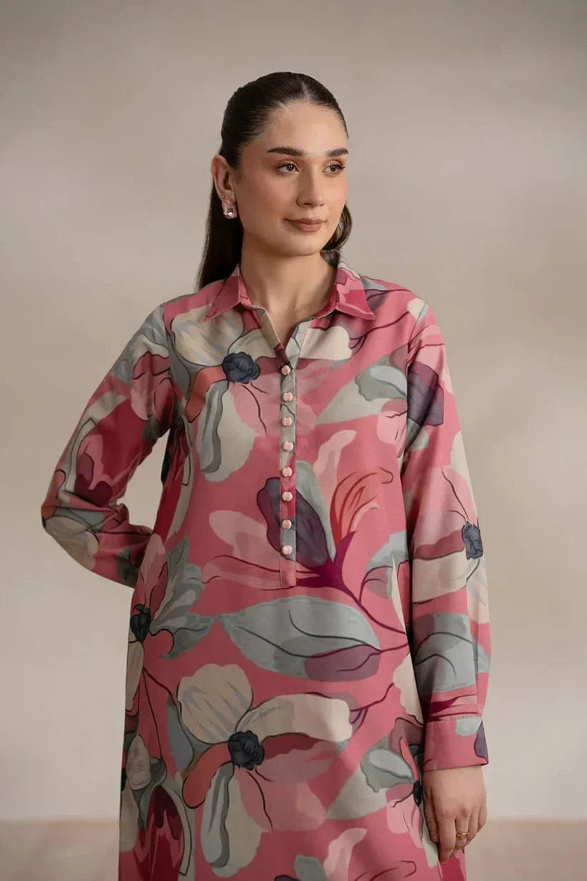 D-730 Printed Silk 2pc Wt