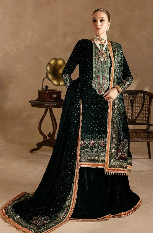 Ansub Jehangir AJ-001 Velvet Embroidered 3pc