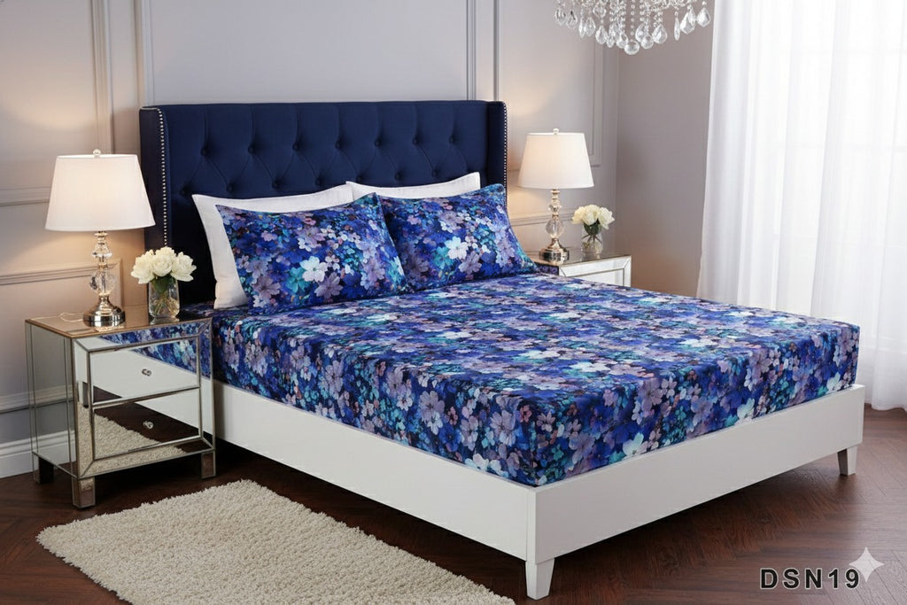 Royal Linen Printed Fitted Set (King) - Code RL-28