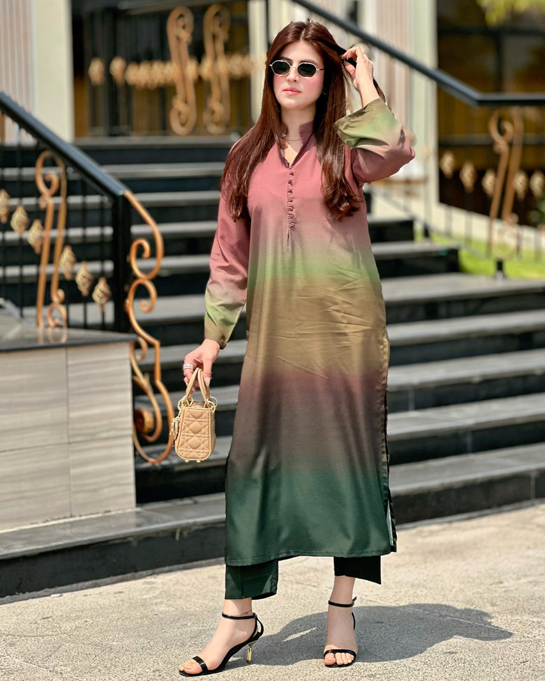 RL- 395 Premium Printed 2 Pc Stitched Suit