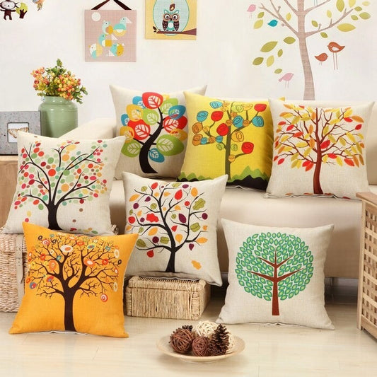 Pack of 7 Multi-Color Floral Cushion Covers Cushion Covers