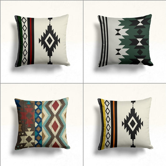 Pack of 4 Boho Decor Geometric Cushion Cover Cushion Covers