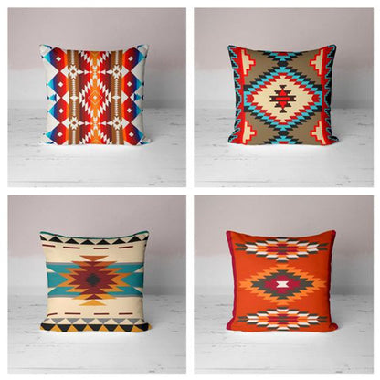 Pack of 4 Southwestern Terracotta Cushion Cover Cushion Covers