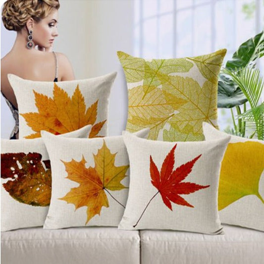 Pack of 6 Colourful Autumn Cushion Covers Cushion Covers