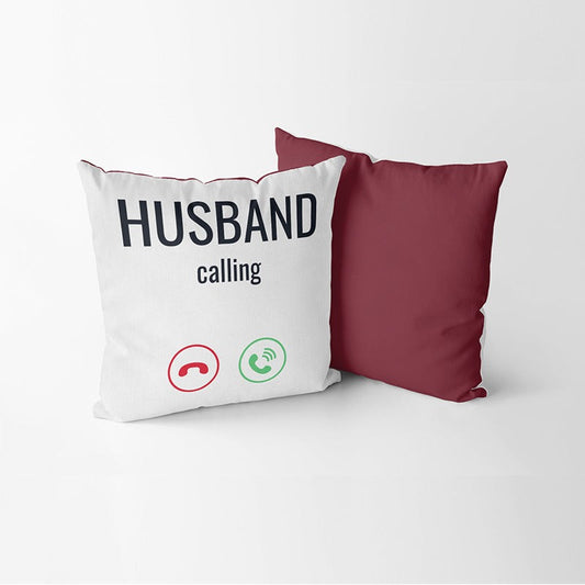 Pack of 2 Husband calling Cushion Covers Cushion Covers