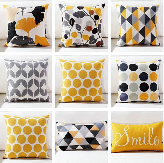 Pack of 9 Biloba Mix Cushion Covers Cushion Covers