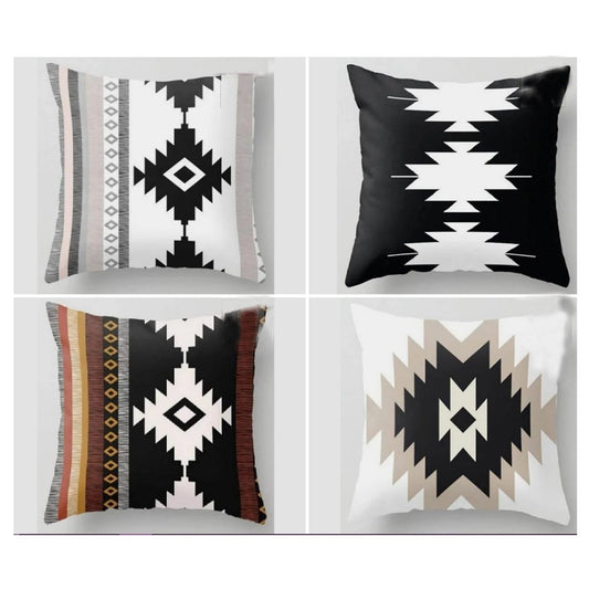 Pack of 4 Rug Design Cushion Covers Cushion Covers