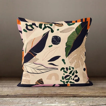 Pack of 4 Botanical Leaves Cushion Covers Cushion Covers