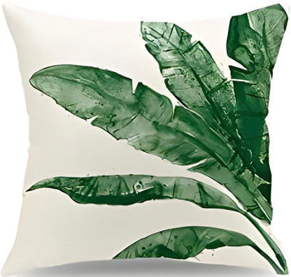 Pack of 4 Palm Tree Tropical Leaves Cushion Covers Cushion Covers