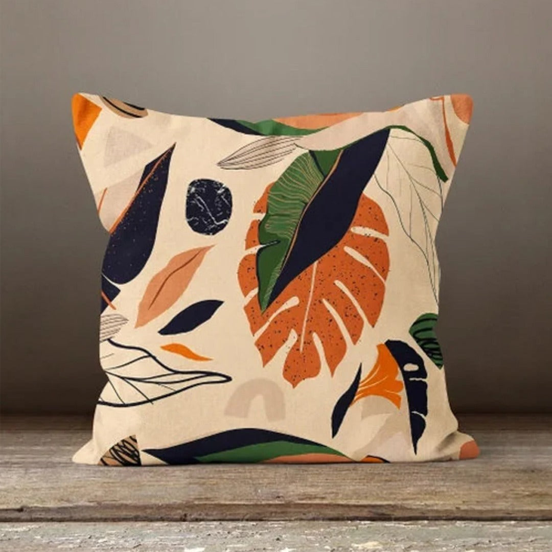 Pack of 4 Botanical Leaves Cushion Covers Cushion Covers