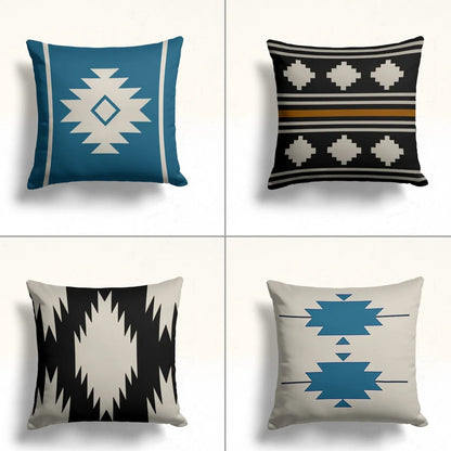 Pack of 4 Home Decor Geometric Cushion Cover Cushion Covers