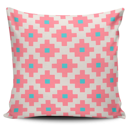 Pack of 4 Pink and Blue Abstract Cushion Covers Cushion Covers