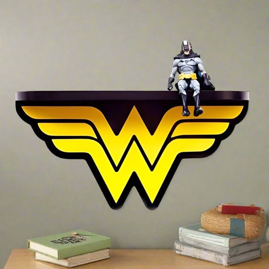 Wonder Women DC Kids Bedroom Floating Organzier Shelve Decor - Special Home Decor