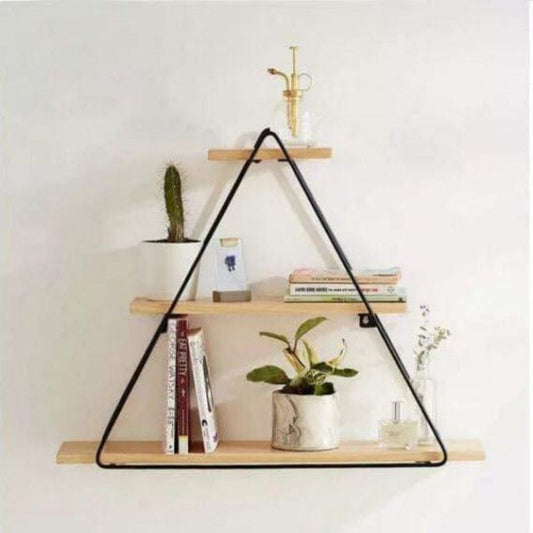 Chengxin Triangle Floating Wall Metal Organizer Shelve Decor - Special Home Decor