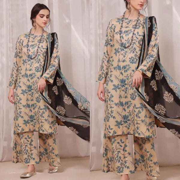 FF-01  Printed Airjet Viscous Silk 3pc Wt