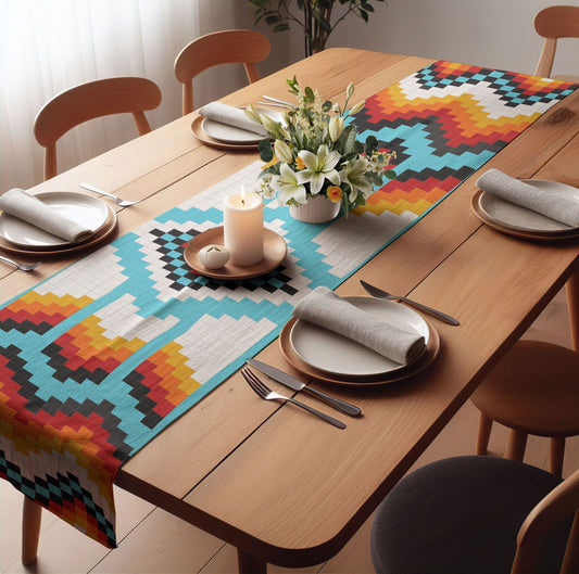 Native Lines Loom Table Runner Table Runner