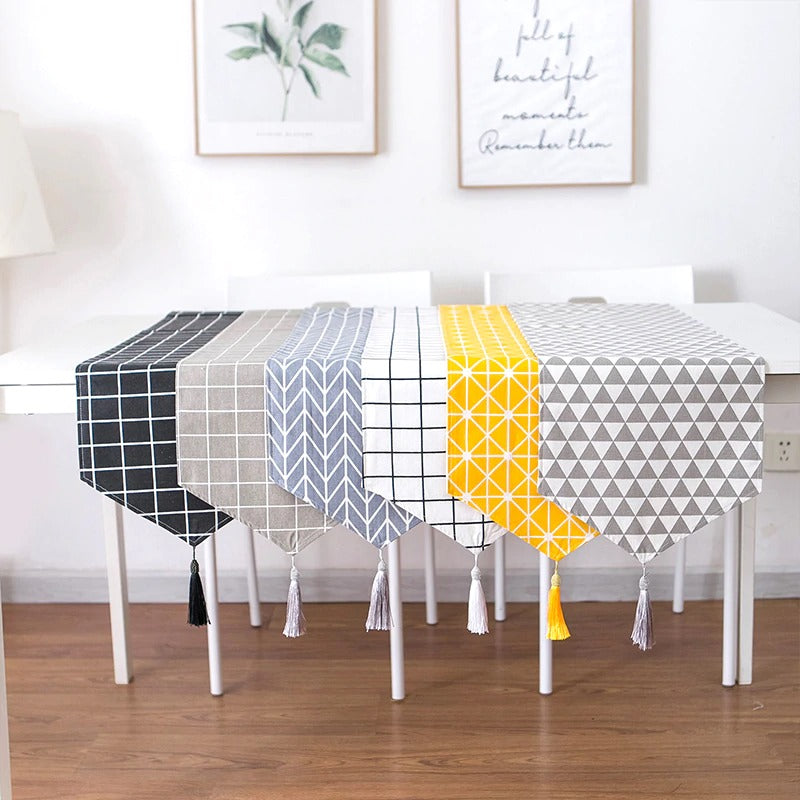 Geometric Table Runner Table Runner