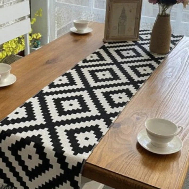 Geometric Table Runner Table Runner