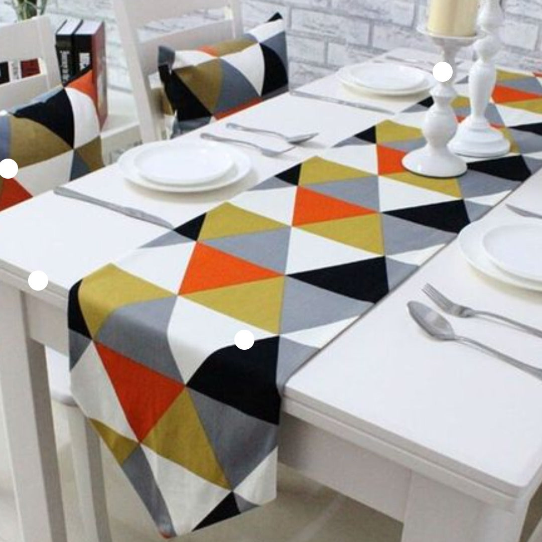 Geometric Table Runner Table Runner